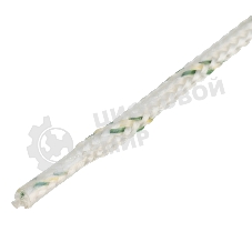 Фал плетеный Сибртех капрон 16-прядный с капрон. серд. 6 мм, бухта 100 м, 650 кгс