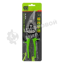 Ножницы по металлу Сибртех, 250 мм, левый рез, сталь С55,двухкомпонентные рукоятки