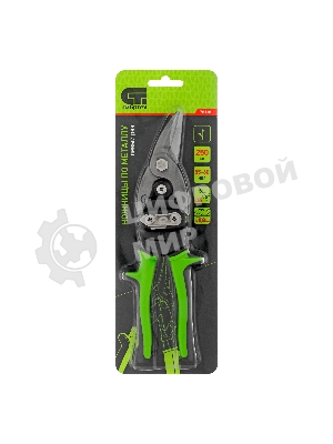 Ножницы по металлу Сибртех, 250 мм, левый рез, сталь С55,двухкомпонентные рукоятки