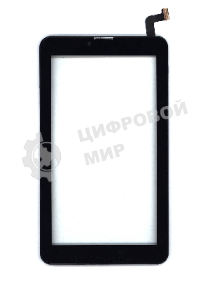 Сенсорное стекло (тачскрин) для Irbis TZ70, черное с рамкой