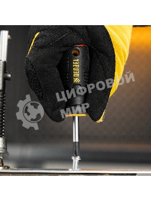 Отвертка Denzel PH2х38 мм, S2, 3к рукоятка