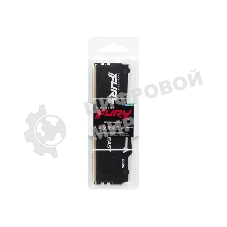 Оперативная память Kingston Fury Beast, DDR5, 32Gb (1x32Gb), 5200MHz, CL40, DIMM, с радиаторами, RGB, черный