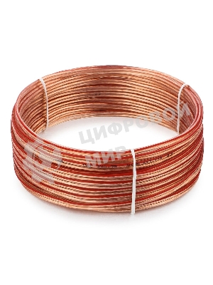 Акустический кабель Cablexpert CC-TC2x0,75-10M, прозрачный, 10 м, бухта