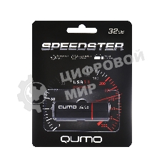 Флешка USB 3.0 QUMO 32Gb, Speedster черный