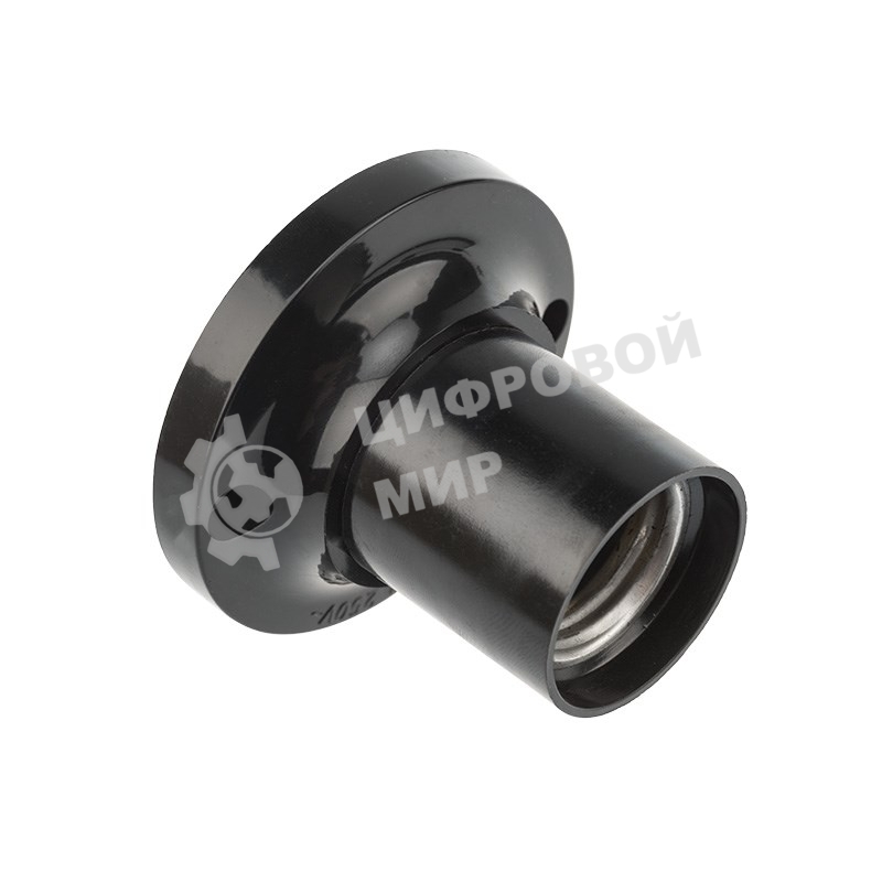 Патрон карболитовый Rexant потолочный Е27 черный c этикеткой