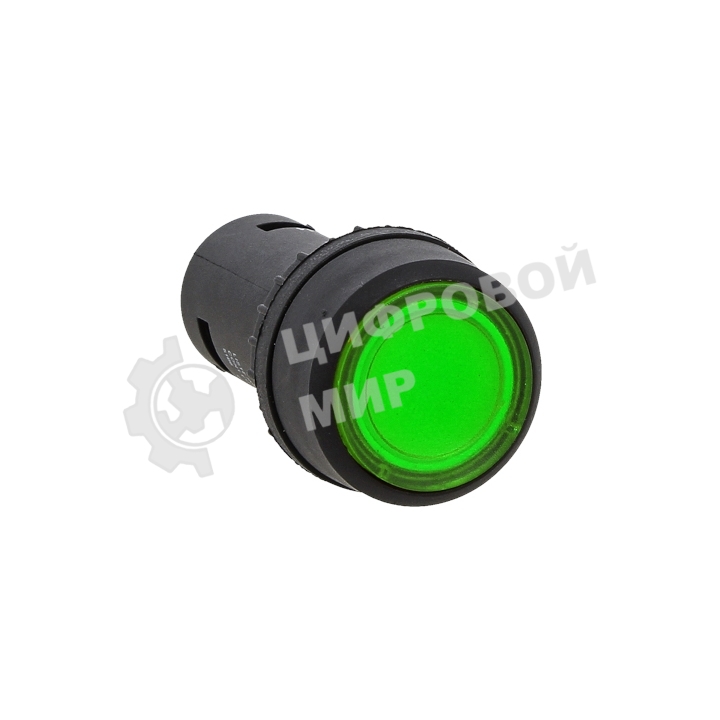 Кнопка SW2C-10D с подсветкой зел. NO EKF sw2c-md-g