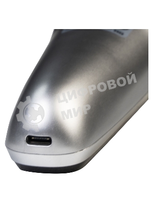 Электробритва Galaxy Line GL 4209, серебряный с черным, роторная, аккумуляторная, 5 Вт, Li-Ion аккумулятор емкостью 600 мА*ч, время непрерывной работы до 1,5 ч, ножи из нержавеющей стали, 3 независимые плавающие головки, возможность промывки бреющего блока, индикатор заряда и работы, встроенный триммер для подравнивания висков, USB зарядка