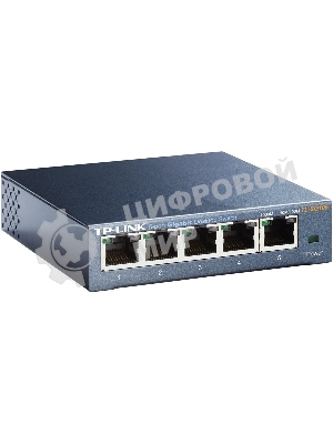 Коммутатор TP-Link SOHO TL-SG105 5-port Desktop Gigabit Switch, 5 10/100/1000M RJ45 ports, metal case