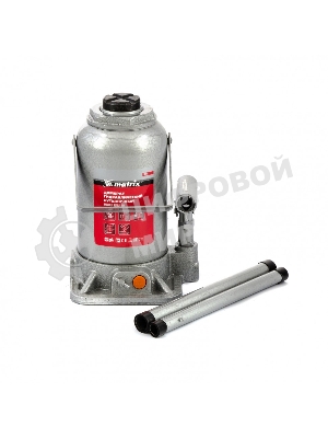 Домкрат гидравлический бутылочный Matrix, 20 т, h подъема 244–449 мм
