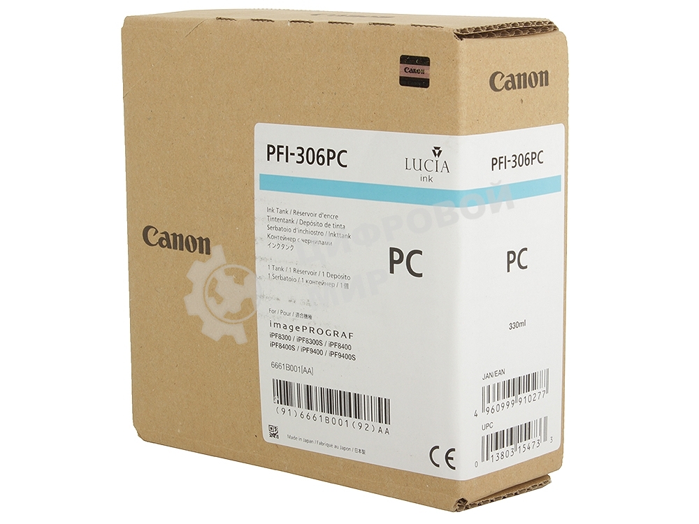 Картридж струйный Canon PFI-306 PC фото голубой для iPF8300S/8400/9400S/9400 (6661B001)
