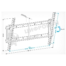 Кронштейн для телевизора Holder LCD-T6606 черный 42