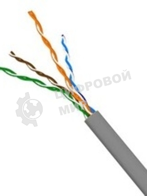Кабель NewMax FTP CCA, 4 пары, cat.5e, PVC, серый, 305 м.