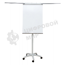 Флипчарт Cactus CS-FCR-M67x105 магнитно-маркерная меламиновая 67x105см на роликах