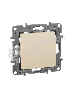 Переключатель 10А на винтах, сл. кость ETIKA 