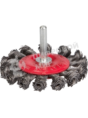 Кордщетка STAYER 35115-075_z01дисковая для дрели плетеные пучки проволоки 0.5мм 75мм