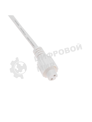 Шнур питания для уличных гирлянд Neon-night (без вилки) 3А, провода белый, IP65