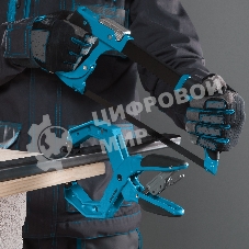 Струбцина Gross 20805 клещеобразная пластиковый корпус храповый механизм жесткой фиксации 4''/100м