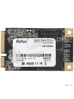Накопитель SSD Netac N5M, 256Gb, mSATA, R/W 560/520