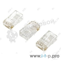 Коннектор 5bites US005A RJ-45 8p8c, зол.напыление 1шт