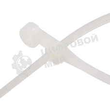 Хомут-стяжкa нейлоновая под винт Rexant 100x3,6 мм, белая, упаковка 100 шт. 07-0104