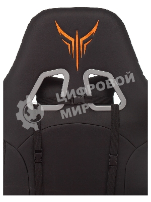 Кресло Knight ARMOR черный, экокожа, 120 кг, механизм качания