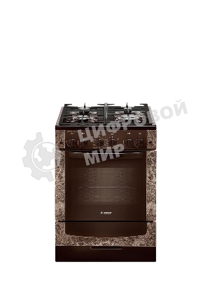 Плита газовая Gefest ПГ 6500-02 0114 коричневый, конфорок 4 шт, духовка 52 л, 60 см x 85 см x 60 см