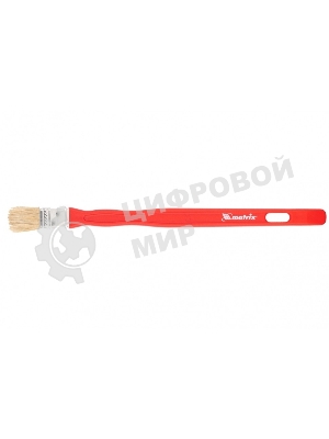 Кисть радиаторная Matrix для эмалей, 25х10 мм, натуральная щетина, пластиковая рукоятка