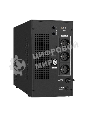 Источник бесперебойного питания (инвертор, синус, для котла) ExeGate SineTower SN-3000.LCD.AVR.3SH.1C13.RJ.USB 3000VA/2400W, чистая синусоида, LCD дисплей, AVR, 3*Schuko+1*C13, RJ45/11, USB, линейно-интерактивный, черный