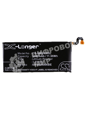 Аккумулятор CS-SMG930SL EB-BG930ABE для Samsung Galaxy S7 SM-G930F 3.85V, 3000mAh, 11.55Wh