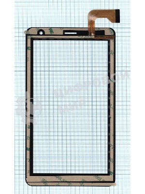 Сенсорное стекло (тачскрин) для Irbis TZ728, черное
