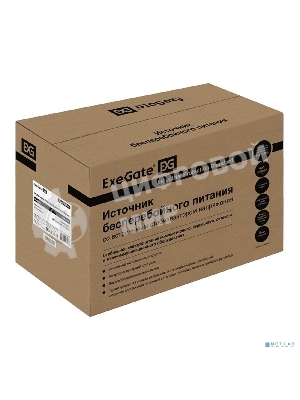 Источник бесперебойного питания ExeGate EX292802RUS SpecialPro UNB-1600.LED.AVR.2SH.3C13.USB 1600VA/950W, LED, AVR, 2*Schuko+3*C13, USB,съемн.кабель, металлический корпус, черный
