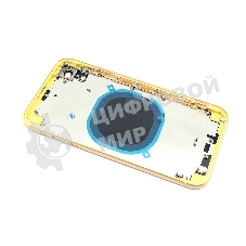 Задняя крышка (корпус) в сборе с рамкой для Apple iPhone XR желтый