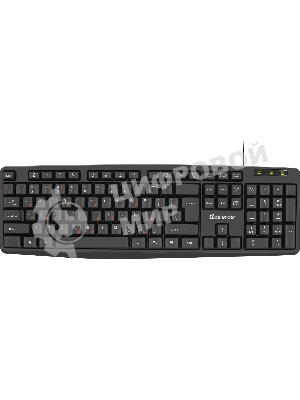 Клавиатура проводная Defender Concept HB-164, USB, черный