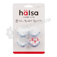 Прозрачные круглые накладки-протекторы для мебели (4.2x4.2x1.5 см). 4 шт.