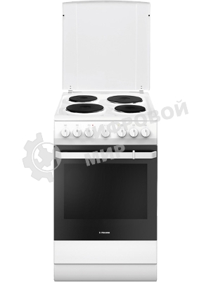 Плита электрическая Hansa FCEW54109 белый, конфорок 4 шт, духовка 65 л, 50 см x 85 см x 60 см