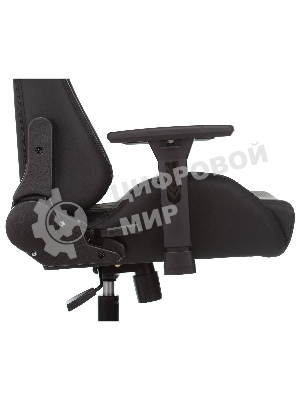 Кресло Knight ARMOR черный, экокожа, 120 кг, механизм качания