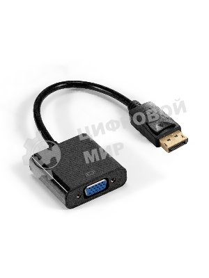 Кабель-переходник DisplayPort-VGA ExeGate EX-DPM-VGAF-0.2 (20M/15F, 0,2м)