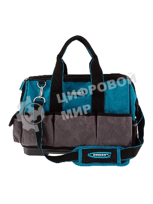 Сумка для инструмента Gross Handwerker, 26 карманов, пластик. дно, наплечный ремень, 400х225х310 мм