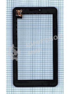 Сенсорное стекло (тачскрин) для Irbis TZ726, черное с рамкой