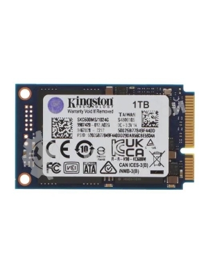 Накопитель SSD Kingston KC600, 1Tb, mSATA, R/W 550/520