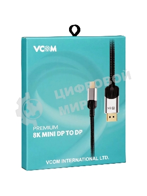 Кабель-переходник Mini DisplayPort M -> DisplayPort M 1.4V 1,5 м VCOM