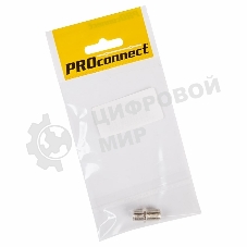 Переходник антенный PROconnect (гнездо F - гнездо F), бочка, (1 шт.) (пакет)