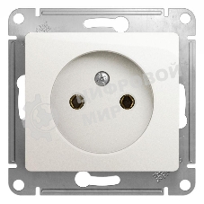 Механизм розетки 1-м СП Glossa 16А IP20 без заземл. перламутр SchE GSL000641