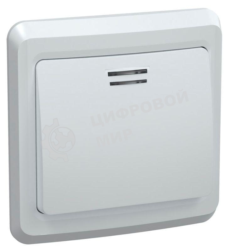 Выключатель 1-кл. СП Вега 10А IP20 ВС10-1-1-ВБ с индик. белый IEK EVV11-K01-10-DM