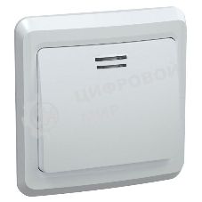 Выключатель 1-кл. СП Вега 10А IP20 ВС10-1-1-ВБ с индик. белый IEK EVV11-K01-10-DM