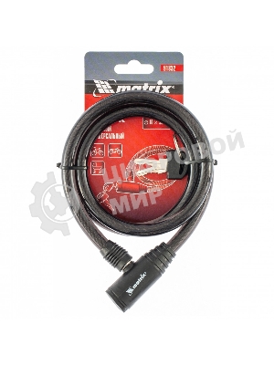 Замок тросовый универсальный Matrix 10х960 мм