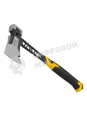 Топор цельнокованый Denzel 600 г, двухкомпонентная обрезиненная рукоятка