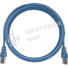 Патч-корд NTSS NTSS-PC-UTP-RJ45-5e-2.0-LSZH-BU NTSS-PC-UTP-RJ45-5E-2.0-LSZH UTP RJ-45 вил.-вилка RJ-45 cat.5e 2м синий LSZH (уп.:1шт) 26AWG