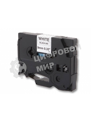 Картридж ленточный Cactus CS-TZ221 9 мм, 8 м, черный шрифт, белый фон, для BROTHER 1010/1280/1280VP/2700VP