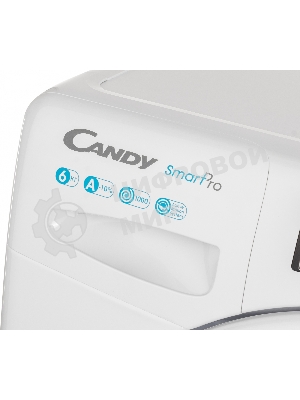 Стиральная машина Candy Smart Pro CSO34 106T1/2-07 белый, загрузка фронтальная 6 кг, 1000 об/мин., класс: А